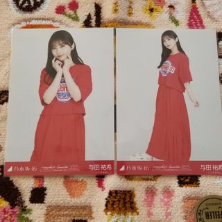 ノギザカフォーティーシックス(乃木坂46)の与田祐希赤×白コーデセミコン(アイドルグッズ)