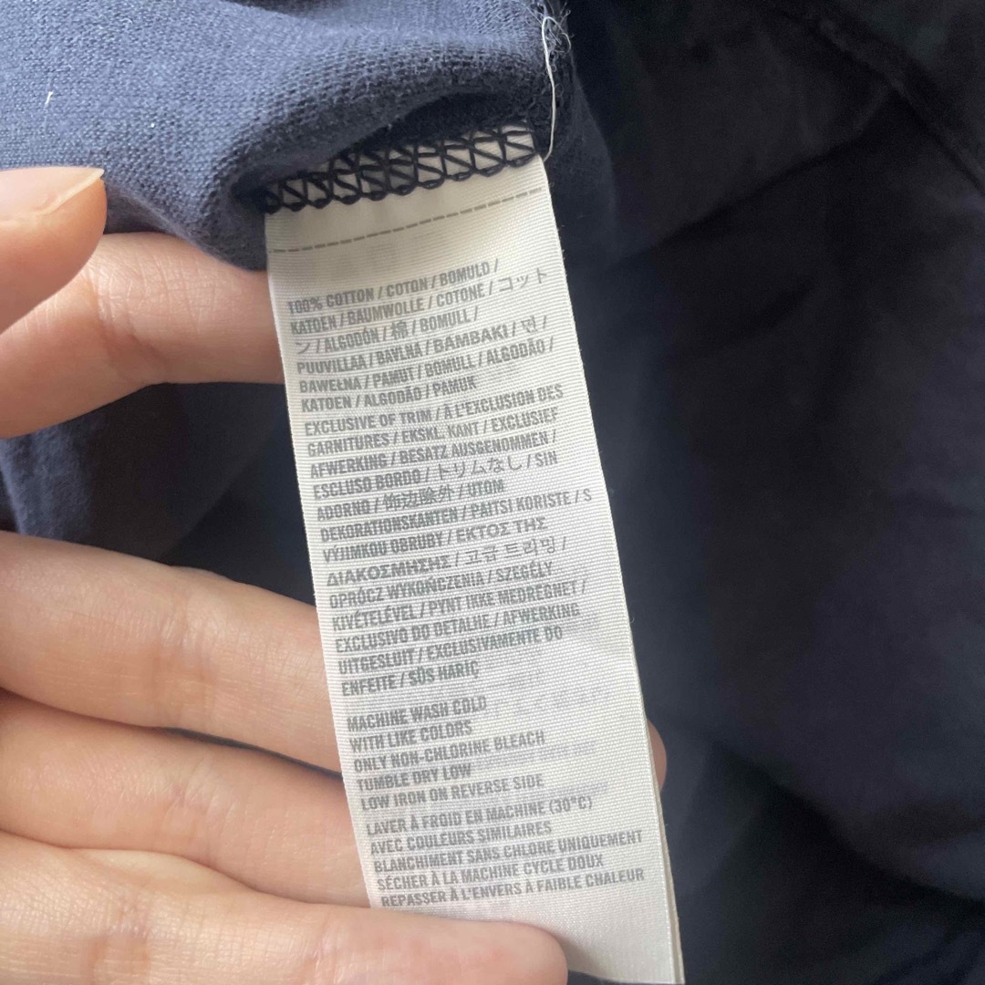 Abercrombie&Fitch(アバクロンビーアンドフィッチ)のアバクロ　長袖Tシャツ　ブルーグレー メンズのトップス(Tシャツ/カットソー(七分/長袖))の商品写真