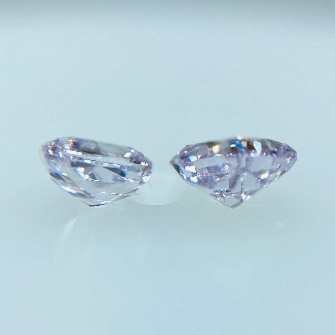 SET！FANCY PINK PURPLE 0.145ct/0.135ct OV レディースのアクセサリー(その他)の商品写真