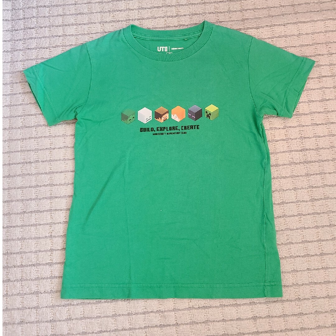 UNIQLO(ユニクロ)の130 マイクラ　Tシャツ　部屋テコ キッズ/ベビー/マタニティのキッズ服男の子用(90cm~)(Tシャツ/カットソー)の商品写真