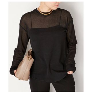 アパルトモンドゥーズィエムクラス(L'Appartement DEUXIEME CLASSE)のDeuxieme Classe Sheer Waffle Tシャツ  (シャツ/ブラウス(長袖/七分))