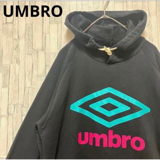 アンブロ(UMBRO)のアンブロ 長袖 パーカー スウェット プルオーバー ビッグロゴ ブラック M(パーカー)