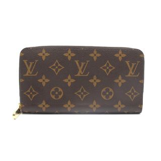 ルイヴィトン(LOUIS VUITTON)のLOUIS VUITTON (ルイ・ヴィトン) ジッピーウォレット モノグラム ブラウン M42616 ラウンドファスナー 長財布 PVC レザー レディース メンズ 美品(財布)