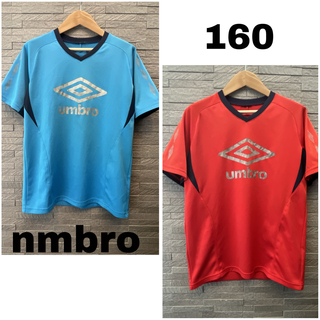 アンブロ(UMBRO)のumbro アンブロ 2枚セット 半袖 Tシャツ 赤×青 スポーツウェア 160(ウェア)