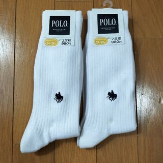 グンゼ(GUNZE)のPOLO 白靴下 24～26cm 4足セット(ソックス)