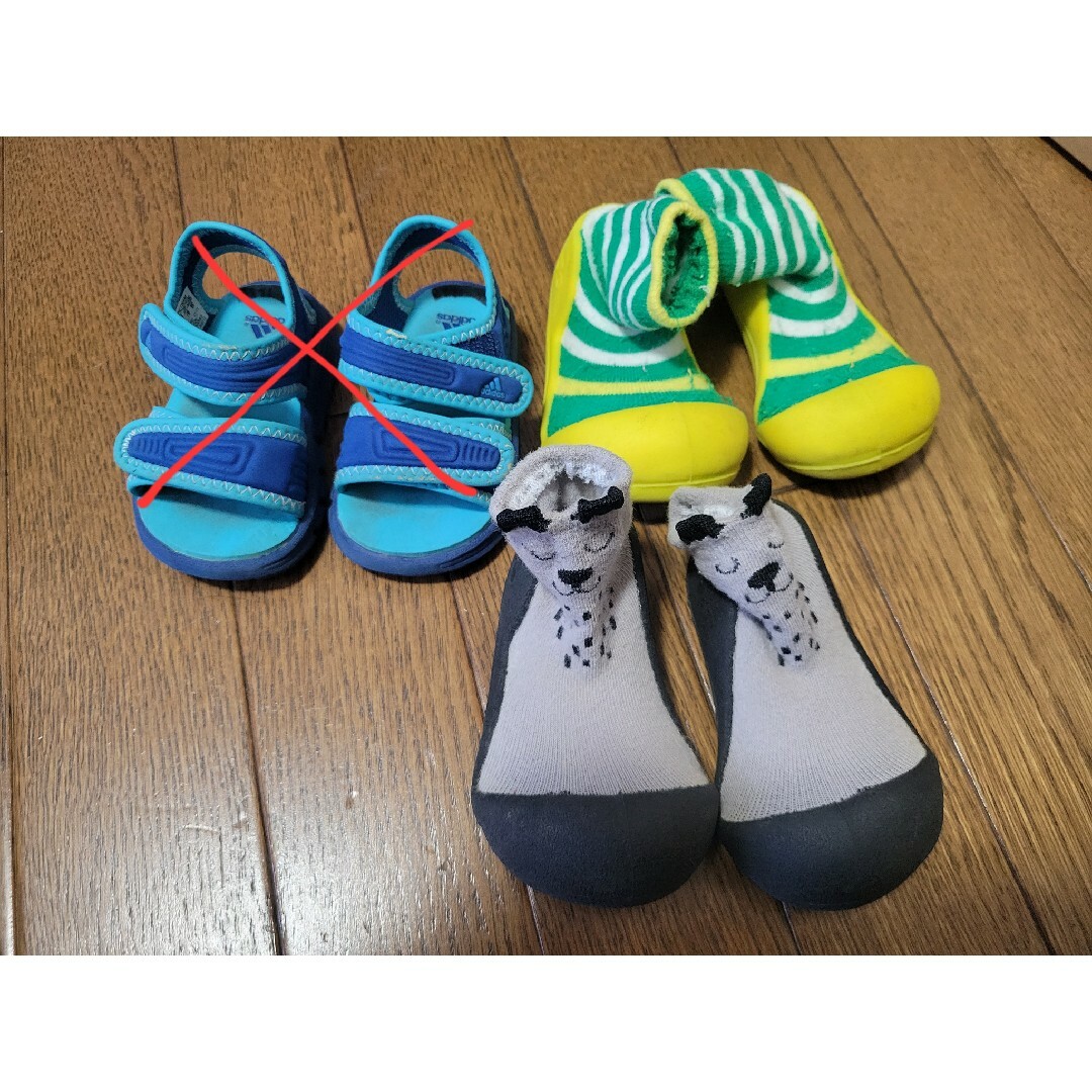 子供靴　ベビー　ファースト靴　2足 キッズ/ベビー/マタニティのベビー靴/シューズ(~14cm)(スニーカー)の商品写真