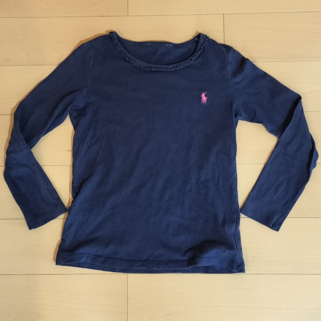 Ralph Lauren(ラルフローレン)のラルフローレン　長袖Ｔシャツ　紺 キッズ/ベビー/マタニティのキッズ服女の子用(90cm~)(Tシャツ/カットソー)の商品写真