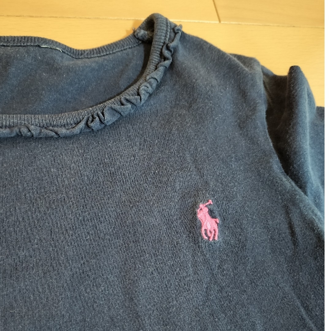 Ralph Lauren(ラルフローレン)のラルフローレン　長袖Ｔシャツ　紺 キッズ/ベビー/マタニティのキッズ服女の子用(90cm~)(Tシャツ/カットソー)の商品写真