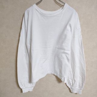 アンユーズド(UNUSED)のUNUSED ロングスリーブTシャツ long-sleeve t-shirt us1569 長袖Ｔシャツ カットソー ロンＴ ホワイト レディース アンユーズド【中古】4-0402M△(Tシャツ(長袖/七分))