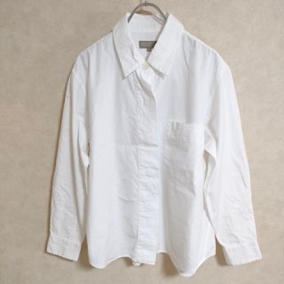 マーガレットハウエル(MARGARET HOWELL)のMARGARET HOWELL 578-2253015 22AW COTTON OXFORD サイズ1 長袖シャツ 2022 ホワイト レディース マーガレットハウエル【中古】4-0402M△(シャツ/ブラウス(長袖/七分))