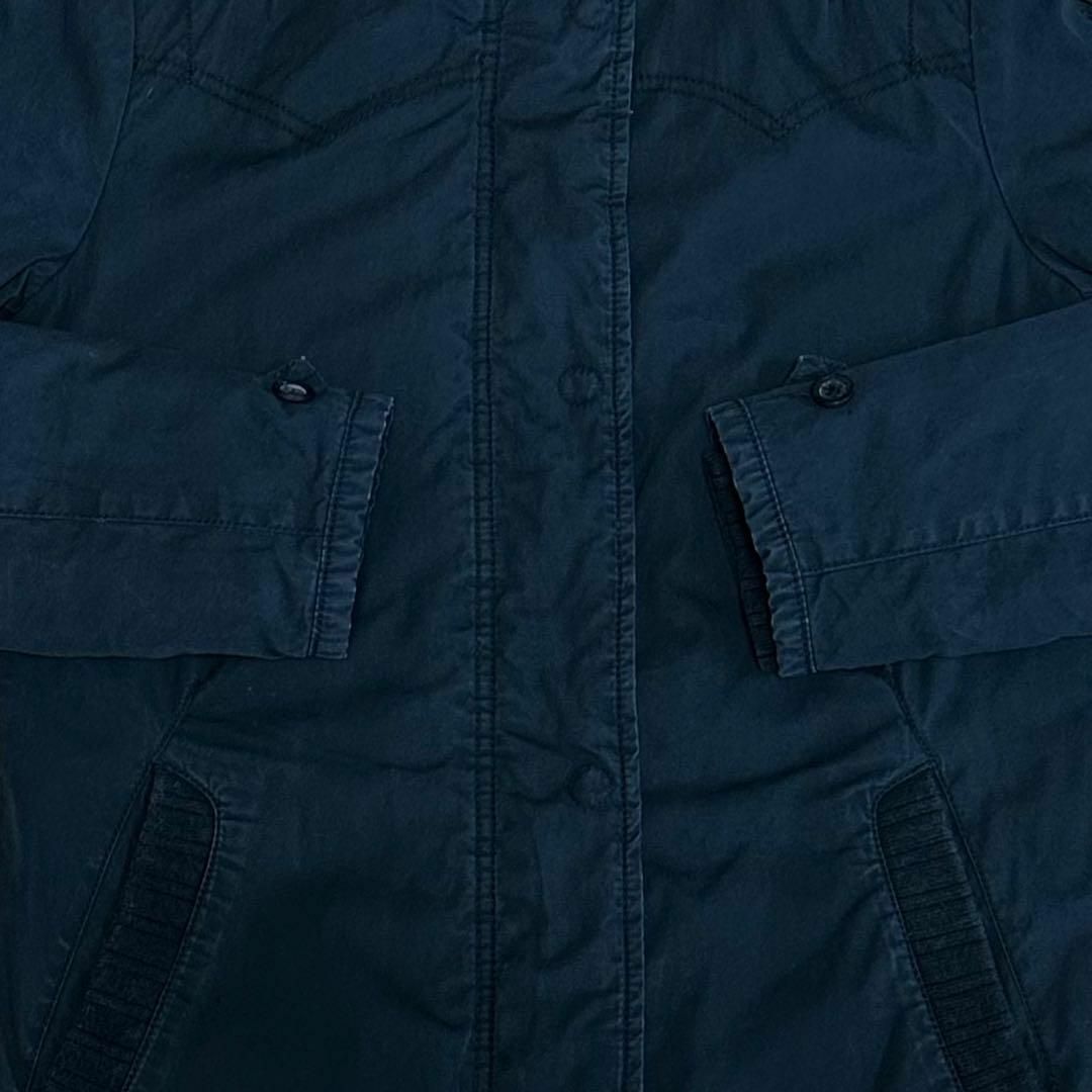 Levi's(リーバイス)のリーバイス　中綿ジップアップジャケット　ロングコート　黒　ブラック　古着女子　S レディースのジャケット/アウター(ブルゾン)の商品写真