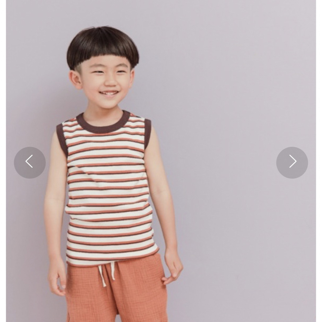 LOWRYS FARM(ローリーズファーム)のLOWRYSFARM フライスリンガータンクトップ　2枚セット キッズ/ベビー/マタニティのキッズ服男の子用(90cm~)(Tシャツ/カットソー)の商品写真