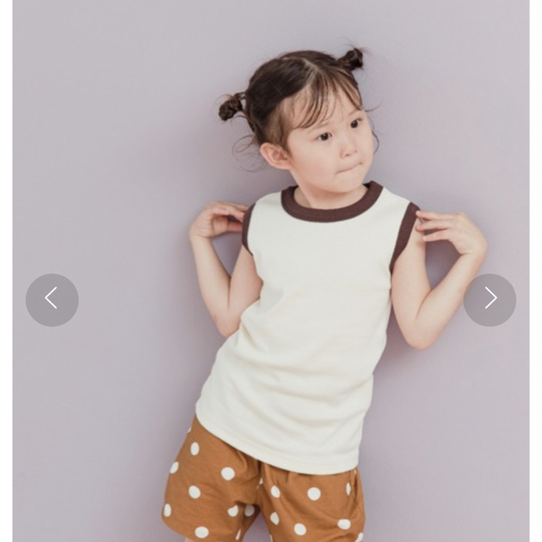 LOWRYS FARM(ローリーズファーム)のLOWRYSFARM フライスリンガータンクトップ　2枚セット キッズ/ベビー/マタニティのキッズ服男の子用(90cm~)(Tシャツ/カットソー)の商品写真