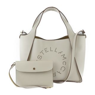 Stella McCartney - Stella McCartney ステラマッカートニー  CROSSBODY BAG ALTER MAT ハンドバッグ 513860   フェイクレザー PURE WHITE ライトベージュ系 ゴールド金具  2WAY ショルダーバッグ 【本物保証】