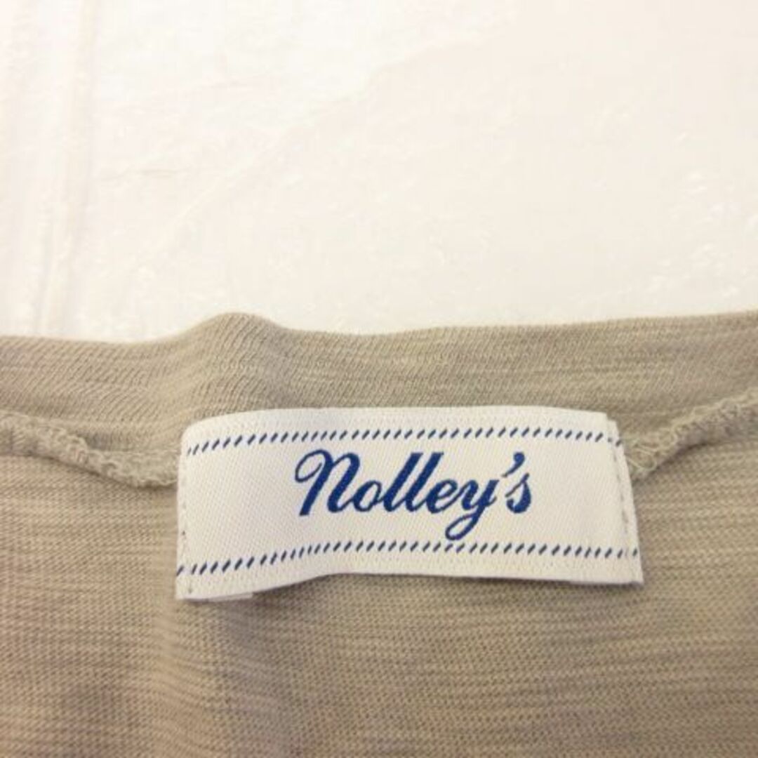 NOLLEY'S(ノーリーズ)のノーリーズ Nolley's カットソー Vネック 長袖 グレー 38 レディースのトップス(カットソー(長袖/七分))の商品写真