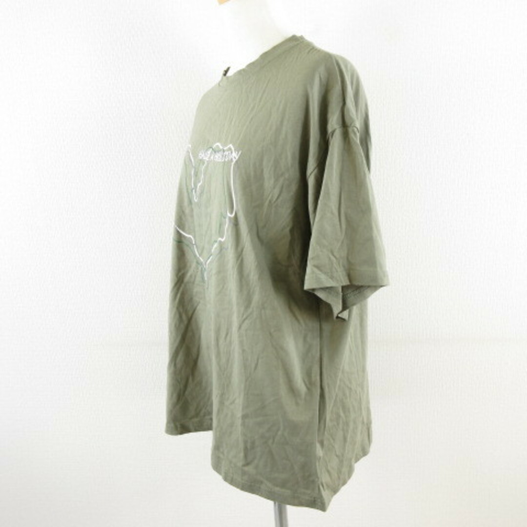 other(アザー)のデイジー Dazy Tシャツ 半袖 プリント 緑 カーキ M *A787 レディースのトップス(Tシャツ(半袖/袖なし))の商品写真