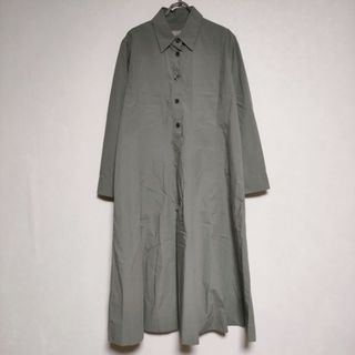 マーガレットハウエル(MARGARET HOWELL)のMARGARET HOWELL 578-1258002 SOFT COTTON 定価75900円 プルオーバードレス ワンピース 2021 sage グリーン レディース マーガレットハウエル【中古】4-0401M∞(ロングワンピース/マキシワンピース)