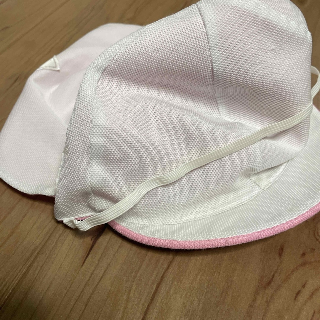 カラー帽子　ピンク　② キッズ/ベビー/マタニティのこども用ファッション小物(帽子)の商品写真