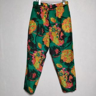 トーガ(TOGA)のTOGA VIRILIS Cupra cotton print pants キュプラコットン プリントパンツ 花柄 TV01-FF305 パンツ グリーン メンズ トーガ【中古】4-0401M∞(その他)