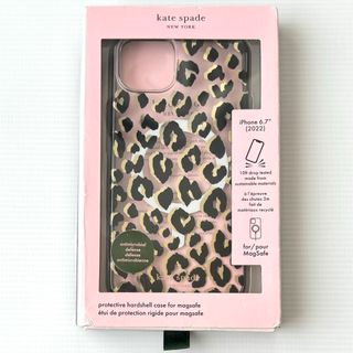 ケイトスペードニューヨーク(kate spade new york)のケイトスペード iPhone14 Plus ケース ヒョウ柄(iPhoneケース)