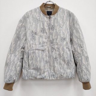 mina perhonen lumiukko aba2390 定価83600円 38 サイドスリット ブルゾン 23AW グレー ホワイト レディース ミナペルホネン【中古】4-0402T♪