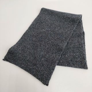 ジョンストンズ(Johnstons)のJohnstons 新品 DONEGAL ドネガル カシミヤ マフラー 定価39600円 ストール チャコールグレー ネイビー メンズ ジョンストンズ【中古】4-0402T♪#(ストール)