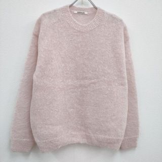 オーラリー(AURALEE)のAURALEE BRUSHED SUPER KID MOHAIR KNIT PULL OVER A22AP04KM 定価39600円 ニット 22AW ピンク レディース オーラリー【中古】4-0402T♪(ニット/セーター)