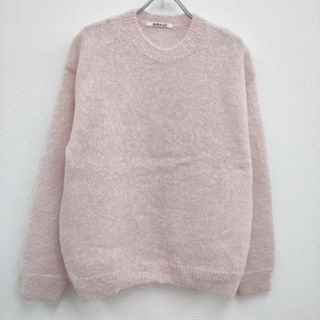 オーラリー(AURALEE)のAURALEE BRUSHED SUPER KID MOHAIR KNIT PULL OVER A22AP04KM 定価39600円 ニット 22AW ピンク レディース オーラリー【中古】4-0402T♪(ニット/セーター)