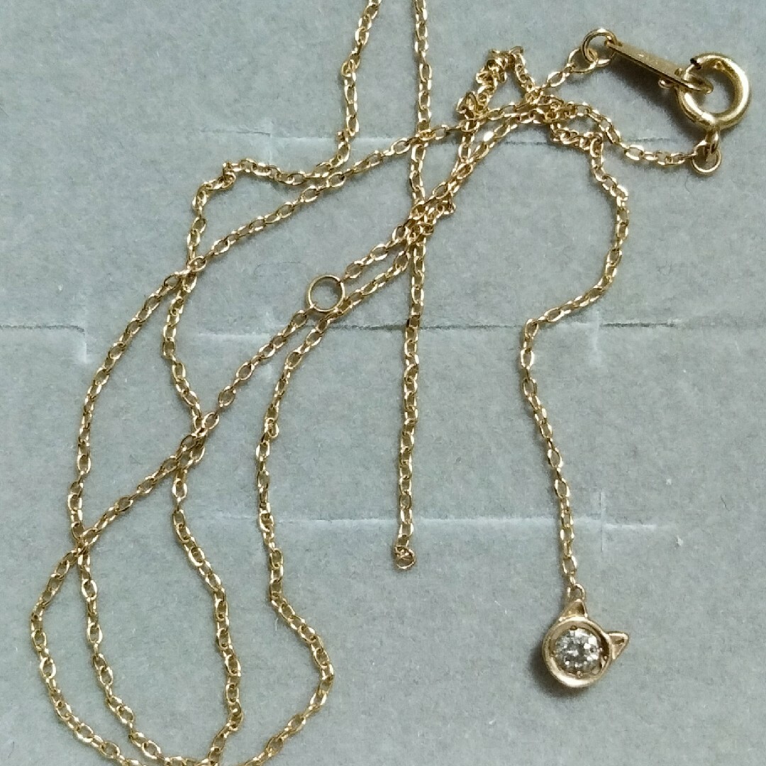 JEWELRY TSUTSUMI(ジュエリーツツミ)のツツミ　K10イエローゴールドダイヤモンドネックレス レディースのアクセサリー(ネックレス)の商品写真