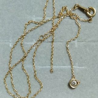 ジュエリーツツミ(JEWELRY TSUTSUMI)のツツミ　K10イエローゴールドダイヤモンドネックレス(ネックレス)