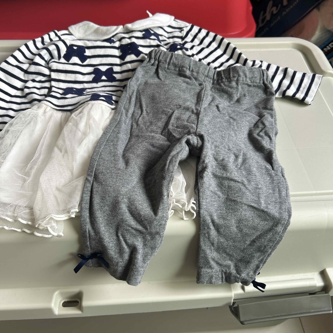赤ちゃんワンピース キッズ/ベビー/マタニティのベビー服(~85cm)(ワンピース)の商品写真