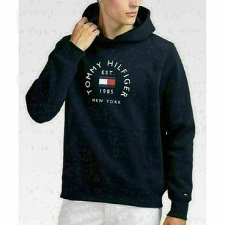 TOMMY HILFIGER アーチロゴフーディ　ネイビー　M