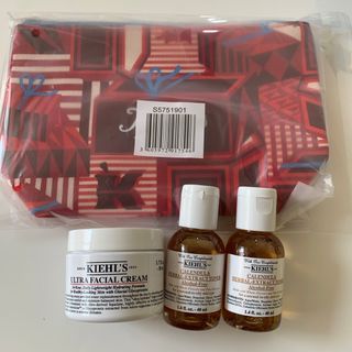 キールズ(Kiehl's)のキールズ UFCクリーム ハーバルトナー ノベルティ ポーチ クリスマス限定(フェイスクリーム)