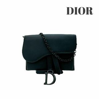 ディオール(Dior)の【極美品】ディオール サドル ナノ チェーン ウォレット ポーチ ショルダー(ポーチ)