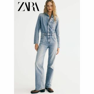 ザラ(ZARA)の5 ZARA デニム TRF ジャンプスーツ オールインワン XS(オールインワン)