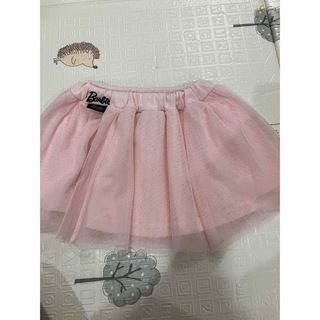 【高見え】バービー コラボ ラメ チュール ピンク スカート 90 女の子(スカート)