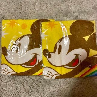 ディズニー(Disney)のミッキーマウス ウォッシュタオル 40×40xm 2枚セット(タオル/バス用品)