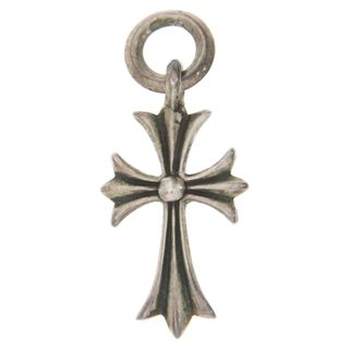 クロムハーツ(Chrome Hearts)のCHROME HEARTS クロムハーツ TINY CH CROSS タイニーCHクロス チャーム シルバーネックレストップ(ネックレス)