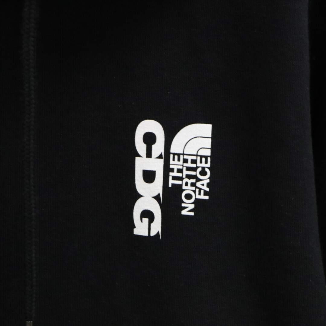 THE NORTH FACE(ザノースフェイス)のTHE NORTH FACE ザノースフェイス 23AW×CDG COMME des GARCONS Icon Pullover Hoodie シーディージー コムデギャルソン アイコンプルオーバーフーディ パーカー SM-T01 AD2023 ブラック メンズのトップス(パーカー)の商品写真