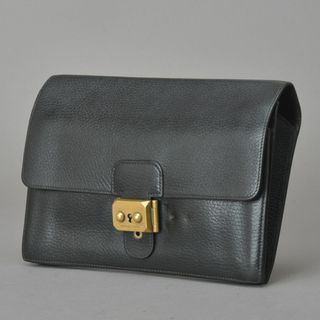 エルメス(Hermes)のHERMES◇エルメス ポシェット ジェット クラッチバッグ 〇Q刻印 黒(セカンドバッグ/クラッチバッグ)