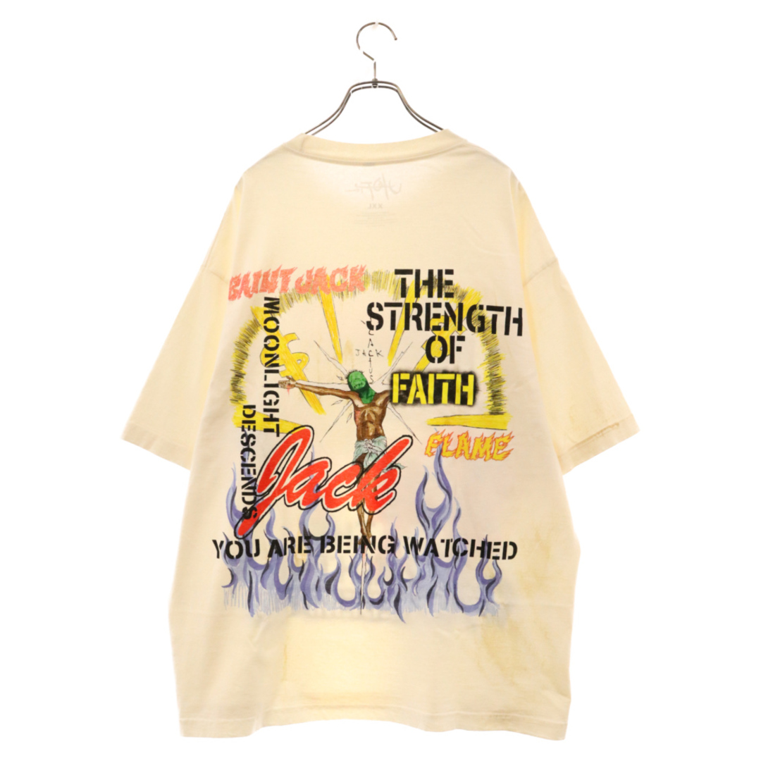 SAINT MICHAEL セントマイケル ×CACTUS JACK UTOPIA TEE トラヴィス・スコット カクタスジャック ユートピア半袖Tシャツ ホワイト TSUT-SS29 メンズのトップス(Tシャツ/カットソー(半袖/袖なし))の商品写真