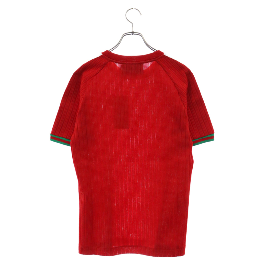 Gucci(グッチ)のGUCCI グッチ ×adidas Line Logo T-Shirt×アディダス サイドライン ワンポイントロゴ刺繍 半袖Tシャツ レッド 700486 XJEJT メンズのトップス(Tシャツ/カットソー(半袖/袖なし))の商品写真