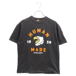 HUMAN MADE - HUMAN MADE ヒューマンメイド イーグルプリント 半袖Tシャツ フロントロゴ ブラック