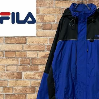 フィラ(FILA)のFILA　フィラ　マウンテンパーカー　ジップアップジャケット　刺繍ロゴ　M(マウンテンパーカー)