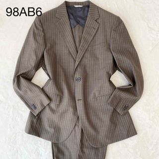 エンリココベリ(ENRICO COVERI)のエンリココベリ メンズ スーツセット 98AB6 ビンテージ 古着 ブラウン(セットアップ)