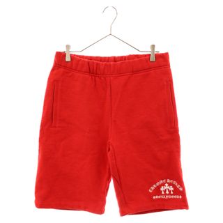 クロムハーツ(Chrome Hearts)のCHROME HEARTS クロムハーツ Y NOT Cemetery Cross King Taco Sweat Shorts ワイノット セメタリー クロス キングタコ スウェット ショーツ ショートパンツ レッド(ショートパンツ)