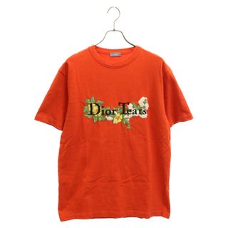 Christian Dior - Christian Dior クリスチャンディオール 23AW×DENIM TEARS TEE×デニムティアーズ フロントロゴ刺繍 半袖Tシャツ レッド 393J696I0849