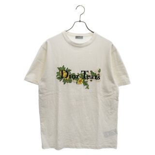 Christian Dior クリスチャンディオール 23AW×DENIM TEARS TEE×デニムティアーズ フロントロゴ刺繍 半袖Tシャツ ホワイト 393J696I0849