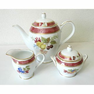 ノリタケ(Noritake)の未使用品★ノリタケ ティーセット　ティーポット　クリーマー　シュガーポットセット(グラス/カップ)