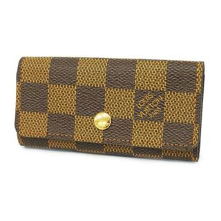 ルイヴィトン(LOUIS VUITTON)の【4hb2253】ルイヴィトン キーケース/ダミエ/ミュルティクレ4/N62631/エベヌ【中古】メンズ/レディース/ユニセックス(キーケース)